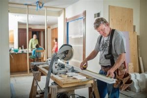 Boise Home Inspector man preparing materials for home remodeling