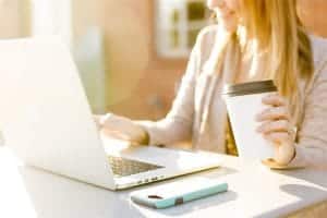 woman working