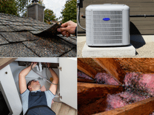 Common findings in Boise home inspections including roofing, HVAC, plumbing, and attic insulation issues.